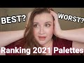 RANKING EYESHADOW PALETTES OF 2021 (+ SWATCHES)