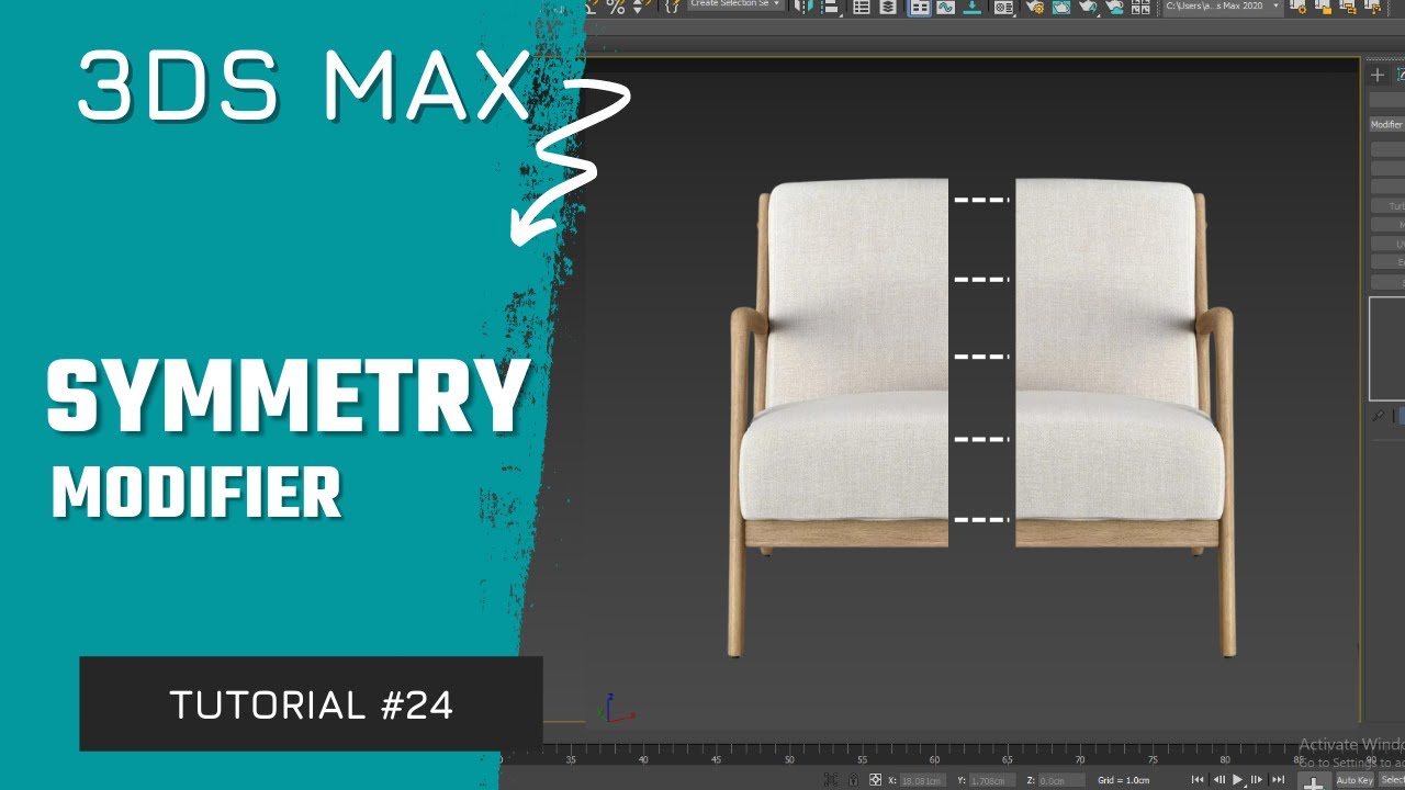 #24 | Symmetry Modifier in 3ds Max | Ahsaan Rehman | Hindi - YouTube