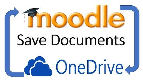 Save documents from Moodle to One Drive and back again