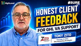 GoHighLevel VA Support Review | Tony Zito, CEO of Zito Marketing, on Working with IsureMedia
