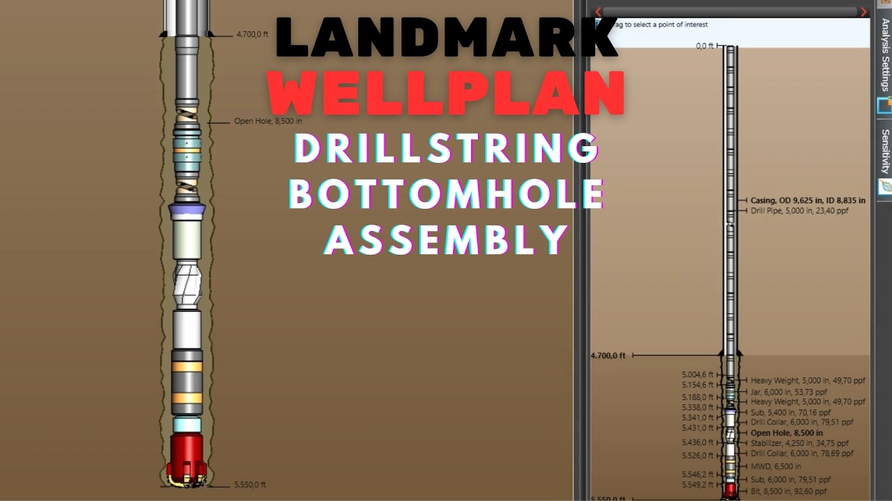 Tutorial Landmark ( WELLPLAN ) #1 : Drillstring & BHA [ ID ] - YouTube
