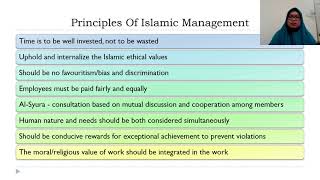 MGT162 - Chapter 10 Management from Islamic Perspective (Part 1)