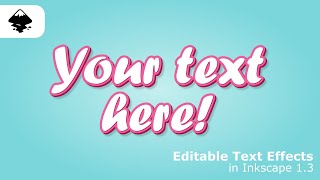 Creating Editable Text Effects Is a Breeze in Inscape 1.3