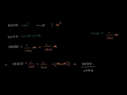 Alan Ölçü Birimlerini Çevirme (Matematik) (Temel Geometri)