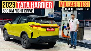 2023 Tata Harrier Facelift Mileage Test | Headlights & Comfort Test - Best SUV?