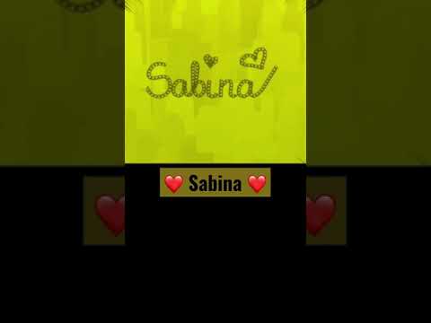 SABINA (Calligraphy video) #calligraphy #name #sabina