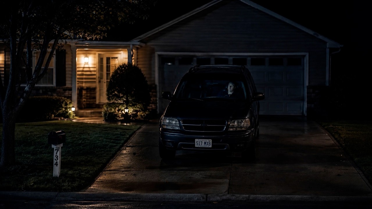 Still from the Dad-Scaped film Sat in the Driveway