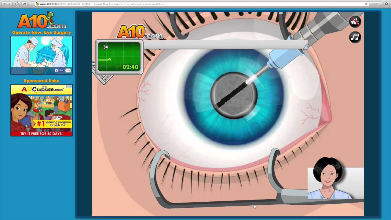 OPERATE NOW! EYE SURGERY jogo online gratuito em