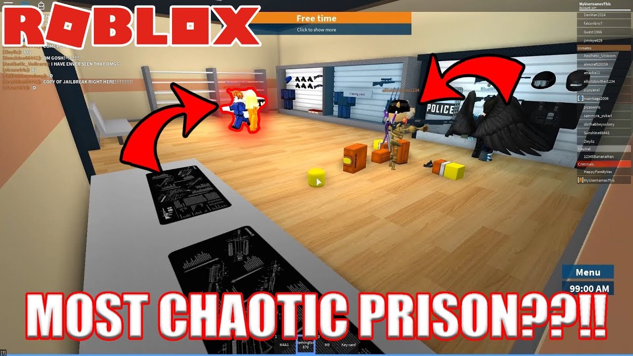 Prison Life New Gui Prisonbreaker V1 Roblox Fe Invisible Superpunch Ray Gun And More By Jake11price - roblox prison life how to crawl on mobile