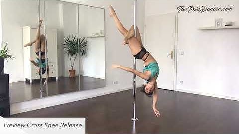 Pole Dance Choreography - Beginner Flow Tutorial (incl. Leg Circles, Sunwheel, Cross Knee Release)