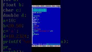Example program of datatype in C #shorts #short #dailyshortupload