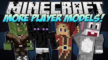 Minecraft | MORE PLAYER MODELS! (Play as Orcs, Bunnies and More!) | Mod Showcase [1.5.2]