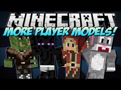 Minecraft Mods - More Player Models Mod - HUGE HEAD, WINGS! (Minecraft Mod  Showcase) 