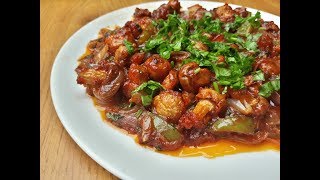 Chilli Mushroom  تشيلي ماشروم وصفة هندية وطعم رائع جربوها