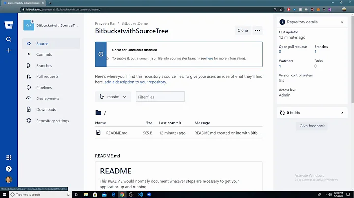 Bitbucket with SourceTree 101