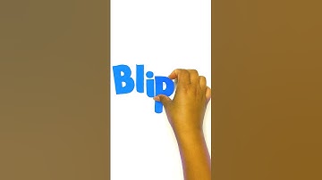 DIY Blippi SPELLING! Easy Crafts for Kids! #blippi #shorts