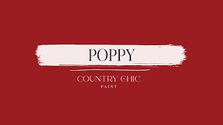 Poppy | Bright Red Furniture Paint | Country Chic Paint