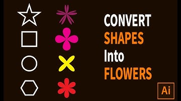 How to draw basic flower designs from geometric shapes using Adobe Illustrator | Beginner