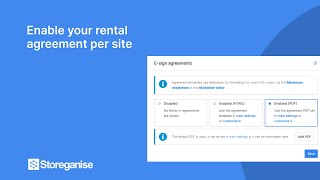 Information Enable your rental agreement per site News