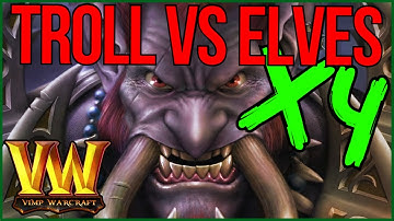 Troll and Elves x4 in Warcraft | THIS TROLL WAS TRIGGERED AFTER THIS ONE