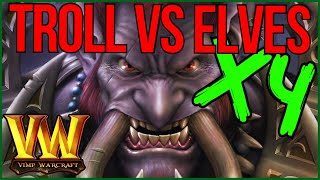 Troll and Elves x4 in Warcraft | THIS TROLL WAS TRIGGERED AFTER THIS ONE