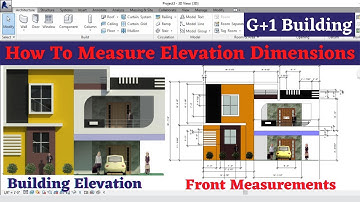 Building elevation dimensions | front elevation design | Revit software | civil engineering | online