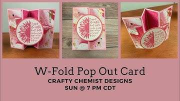 HOW TO:  W-Fold Pop Out Fun-Fold Card