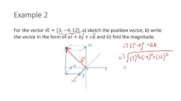 MCV4U - 7.4 - Vectors in Three Space