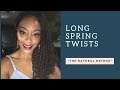 GORGEOUS LONG SPRING/FLUFFY TWISTS!!!  PROTECTIVE STYLE - NO SLIP/NO TENSION TECHNIQUE
