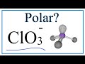 Chlorate Ion Properties and Geometry