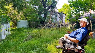DISABLED Veteran left in tears, Hadn't seen his Back Yard or Driveway in YEARS!