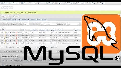 Cara menampilkan data pada Tabel Database Mysql/Xampp