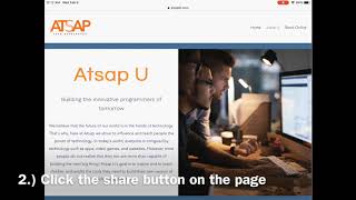 Atsap U - How To Add A Web Page To The Home Screen Ios
