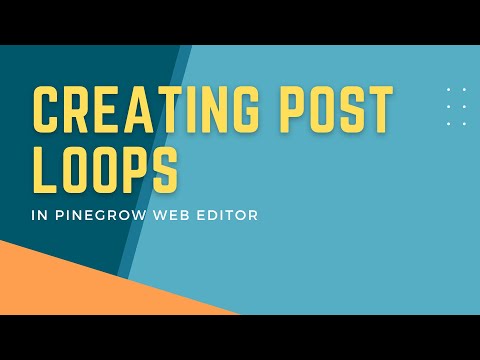 Creating Post Loops in Pinegrow Web Editor
