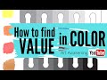 ARTISTS! Learn how to find VALUE in COLOR correctly-100% explained! 🎨Color theory experiment 2020