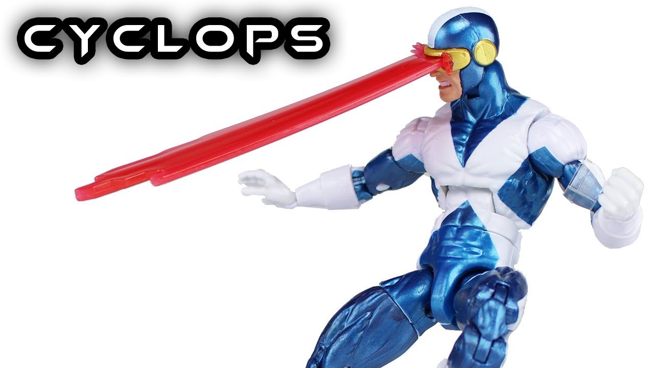 Marvel Legends Uncanny Xmen 2019 Retro Wave Cyclops Figure in hand 