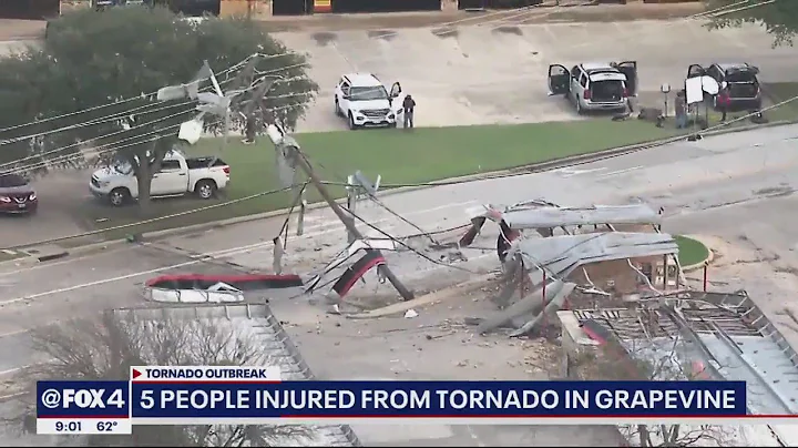 Driver finds himself inside of suspected tornado i...