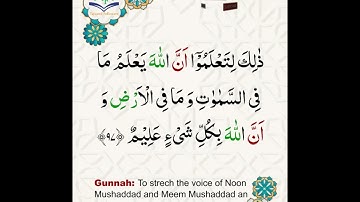 Learn Tajweed of Surah al-maidah Ayat 97 | تعلم التجويد - سورة المائدة | Tajweed Rules + Practice