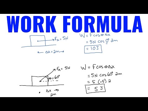 Work Formula Example