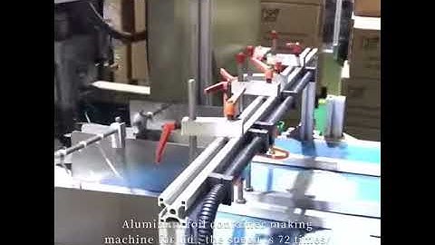 60T aluminium foil container making machine with two way stacker