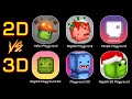 Melon playground vs 2d  3d clones  updated   which game is better