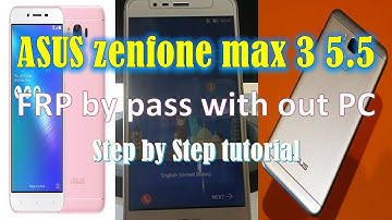 ASUS Zenfone 3 max Google Account Bypass with out PC step by step Tutorial
