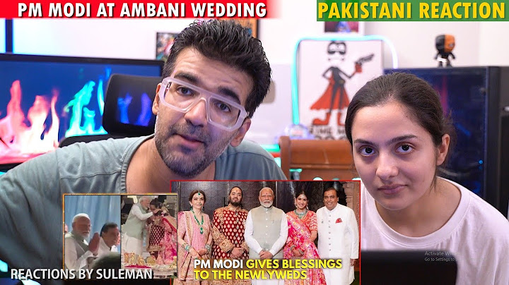 Pakistani Couple Reacts To PM Modi Arrives At Ambani Wedding | Gives Blessing To Newly Wed Couple