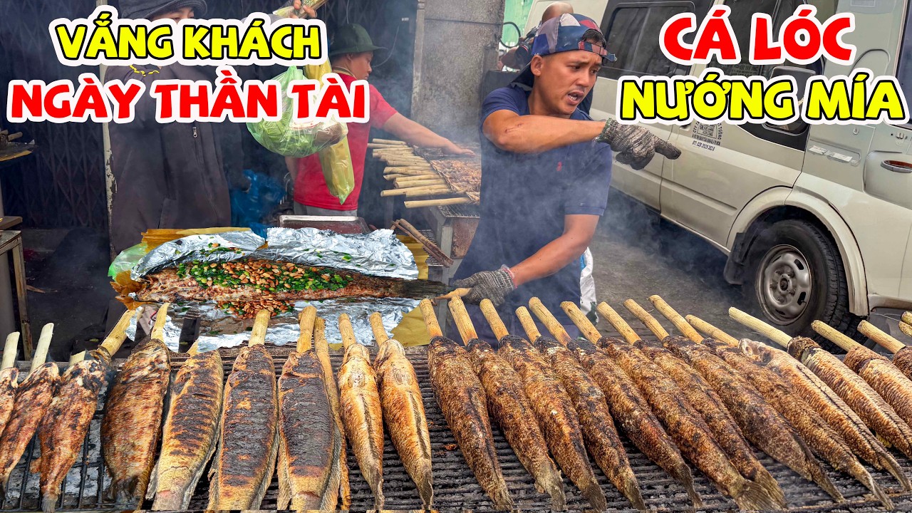 Em Trai Bán Cá Lóc Nướng Mía Trong Ngày Vía Thần Tài Buồn Vì Khách Ít Dù Tự Tin Cá Không Hôi Mùi Cỏ