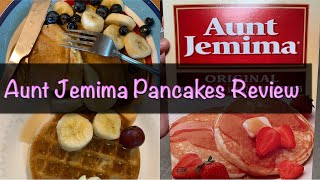 Aunt Jemima pancake & waffle mix review | how to make pancakes with Aunt Jemima pancake mix