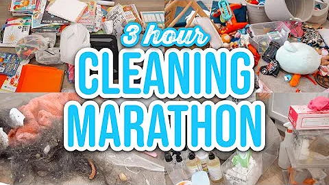 EXTREME CLEAN WITH ME MARATHON | 3 HOURS OF CLEANING MOTIVATION | BECKY MOSS