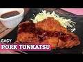 PORK TONKATSU WITH TONKATSU SAUCE| HUNGRY MOM COOKING
