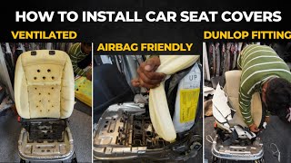 How to Install Car Seat Covers | Ventilated Seats Seat Cover | Airbag Friendly Seat Covers | Dunlop