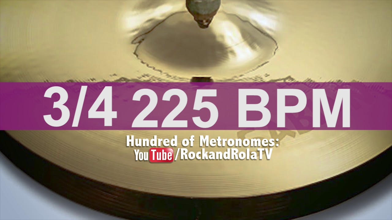 🔴 225 BPM Hi Hat Metronome YouTube