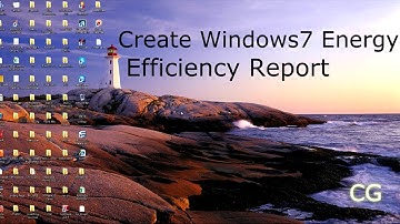 How to get Energy Efficiency Report on Windows 7